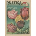 thumbnail image 2 of Unknown 25x32 Black Ornate Wood Framed with Double Matting Museum Art Print Titled - Plantez Des Tulips, 2 of 4