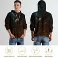 thumbnail image 6 of LAOLIUSN Men's American Flag Bald Eagle Graphic Hoodie, 3D Patriotic Theme Sweatshirt, All-Over Print Pullover, S-4XL, 6 of 7
