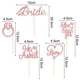 thumbnail image 2 of Zulbceo 20 piezas de adornos para cupcakes con forma de corazón y diamante con purpurina para novia, suministros para decoración de tartas de fiesta para despedidas de soltera, bodas y, 2 of 7