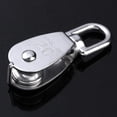 thumbnail image 2 of Wire Rope Crane Pulley Block For Garage, Heavy Duty Stainless Steel Single Pulley Block Anti-Rust Wear Resistance Swivel Hook Flexible Sliding For Machine Loading, Curtains,, 2 of 7
