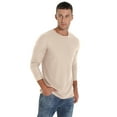 thumbnail image 2 of GIRUNS Mens Waffle Crew Neck Long Sleeve Pullover Shirts Casual Lightweight Fitted Basic T-Shirt, 2 of 5