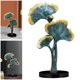 thumbnail image 5 of Creative Ginkgo Biloba Adornos Estatua Planta de imitación con Base Mobiliario Accesorios decorativos para oficina Dormitorio pequeña sala Decoración azul Fernando Escultura de hoja de ginkgo, 5 of 7