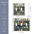 thumbnail image 2 of Yayeee Toggle Light Switch Wall Plate 2-Gang 4.56"x4.48" Decorative Outlet Cover, White Shelf, 2 of 7