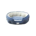 thumbnail image 2 of Winter Warm Cat & Dog Bed | Scallop Oval | Plush Velvet, Arctic Fleece | Non-Slip Waterproof Base | 48x40cm | Soft All-Season Pet Pad | Mint Green, Pink, Blue, Yellow, 2 of 6