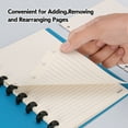 thumbnail image 4 of Eagle Discbound Refill Paper, 60 Sheets Ruled Lined Filler Paper for Junior Size Notebooks | 8-Hole Punched, 8.5 x 5.5 Inch, 3 Packs Included, Total 180 Sheets, Ruled Pages, 4 of 7