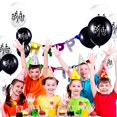 thumbnail image 3 of Chengu 50 Pcs Ballons de Voiture de Course Drapeau à Damier Ballons en Latex avec 8 Rouleaux Rubans en Plastique pour Thème de Course, 3 of 5