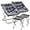 Grey, variant on Square Foldable Oversized Moon Saucer Chair for Adults with Ottoman Foot Rest Large Cozy Chair for Bedroom, White 2-Set