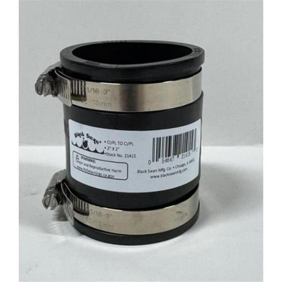 Black Swan 21415 2 x 2 in. Rubber Couplings with Stainless Bands