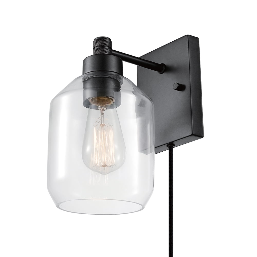 Globe Electric Middleton 1Light Dark Bronze PlugIn or Hardwire Wall