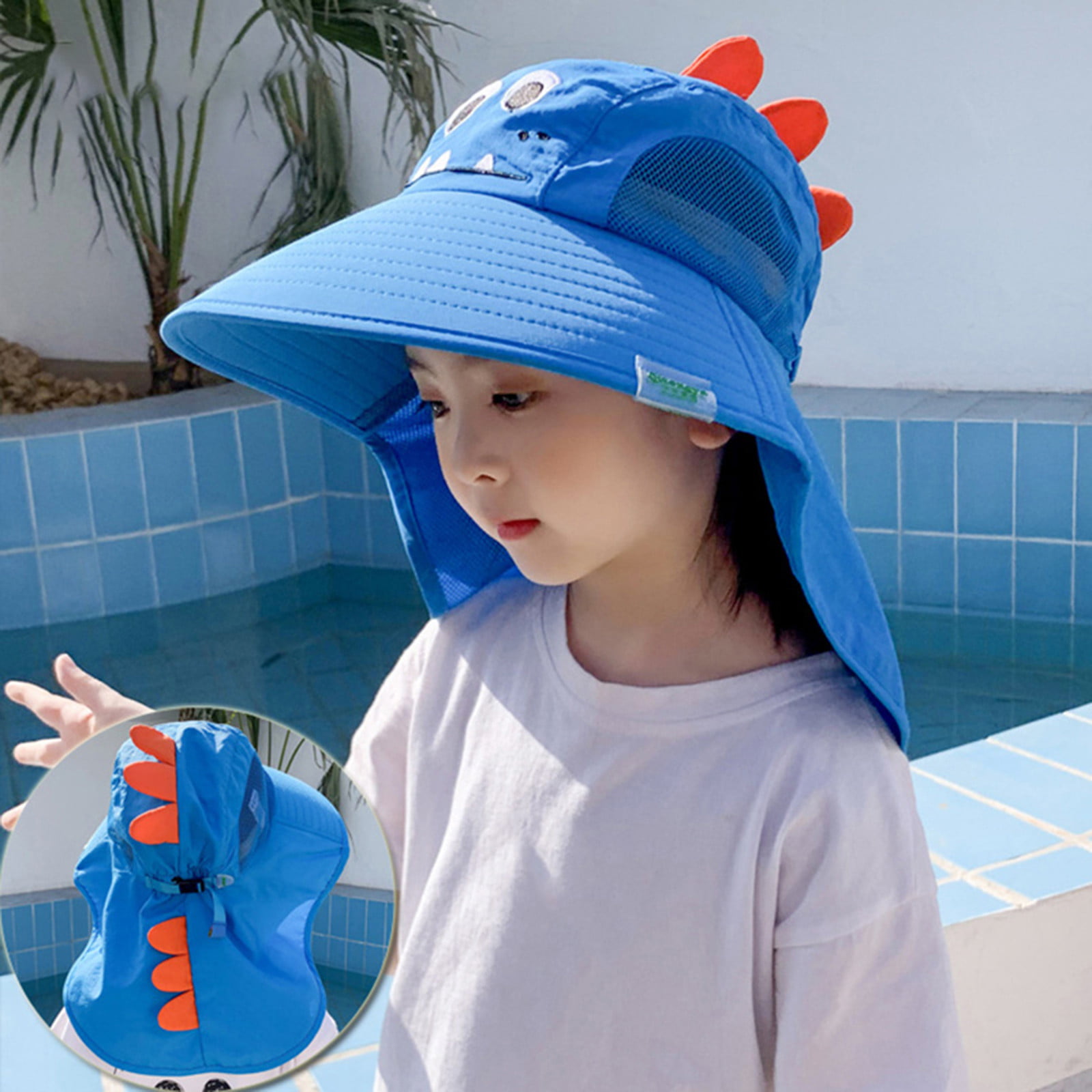 Baby Sun Hat Beach Hats Swim Summer Toddler Neck Face Flap Cover Kids Caps UV 