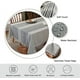thumbnail image 5 of Nvzi Manteles impermeables con borlas de flecos, mantel gris de 55 x 55 pulgadas, 4 asientos, manteles de exterior de tela de lino resistente sin arrugas para cocina, comedor y fiesta, 5 of 5