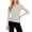 Light Gray, variant on CIENVNSTG Cozy Spring 2026 Women's Long Sleeve Shirts Crew Neck Fitted Basic Tee Casual Going Out Crop Tops Slim Fit Tight Y2K Inspired Clothes Light Gray S