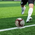 thumbnail image 4 of Becaristey PVC Eco-friendly Soccer Balls For Football Middle School Fine Stitching Balanced Inner Pressure 1 White 1Set, 4 of 6