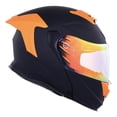 thumbnail image 3 of Casco Bkr Apolo Negro Mate Mica Naranja Repuesto Transparente Abatible Svs Naranja negro XXL, 3 of 6