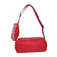thumbnail image 4 of Bolso de hombro para mujer con cierre de cremallera, bolso de compras femenino, bolso cruzado de moda Rojo, 4 of 8