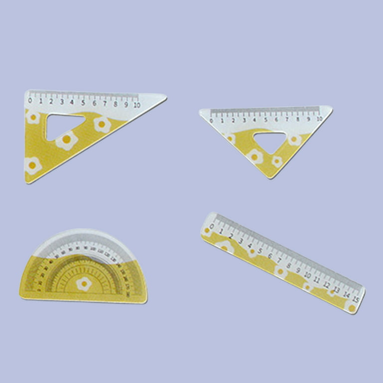 Hesroicy Mini Ruler Compact Fine Workmanship Plastic Model