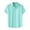 Light Blue, variant on BADHUB Men's Button Down Shirt Casual Short Sleeve Lightweight Shirt Solid Cotton Dress Shirt Summer Cuban Wedding Tops Holiday Deals