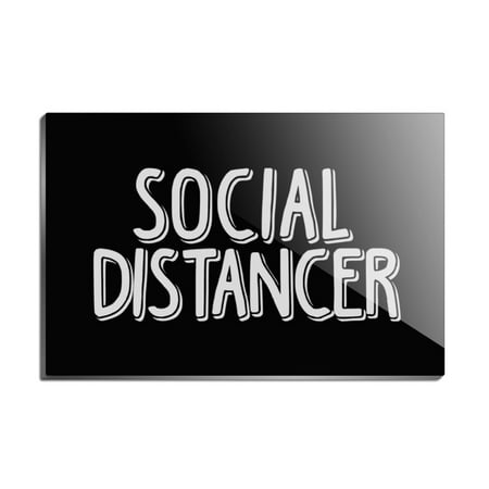 

Social Distancer Rectangle Acrylic Fridge Refrigerator Magnet