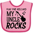thumbnail image 3 of Inktastic For the Record, My Uncle Rocks Boys or Girls Baby Bib, 3 of 4