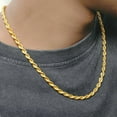 thumbnail image 3 of 14K Solid Yellow Gold Twisted Rope Chain Necklace, Diamond Cut Classic Chain, 1.5mm,2mm,3.2mm and 4.2mm Gift for Men & Women (Available in 16 to 36 Inch Lengths), 3 of 5