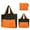 Orange#3, variant on Lightweight Water-Resistant Foldable Drawstring Backpack - Sporty Travel Tote for Hiking, Outdoor Activities, Unisex Daypack, 70g Compact Shoulder Bag