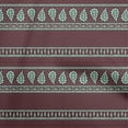 thumbnail image 1 of oneOone Velvet Maroon Fabric Asian Paisley Block Sewing Craft Projects Fabric Prints By Yard 58 Inch Wide, 1 of 4