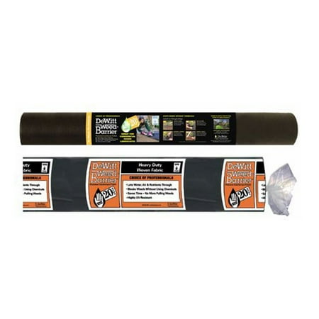 Weed Barrier Fabric - DeWitt 20 Year 3 x 100 Feet 4 Ounce Landscape Fabric Home & Pro Weed Barrier