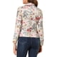 thumbnail image 3 of Blazer ajustado para mujer INSPIRE CHIC con solapa de muesca, chaqueta de traje de trabajo abierta con estampado, 3XL, beige-floral, 3 of 8