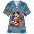 thumbnail image 3 of Camisetas navideñas de Minnie Mouse, ropa de mujer con cuello en V, camisetas de hospital, camisetas de Disney para mujer 2023, camiseta de uniforme de enfermera, camiseta de verano con bolsillo, 3 of 5
