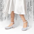 thumbnail image 3 of Zapatos de Vestir para Niñas DREAM PAIRS KKUMPU2502 Plateados Talla 13, 3 of 8