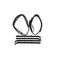 thumbnail image 2 of Fairchild Automotive KG1003-6 Glass Run Channel Kit (Inner & Outer Belt Weatherstrip Kit, Complete, Driver Side & Passenger Side), 2 of 3
