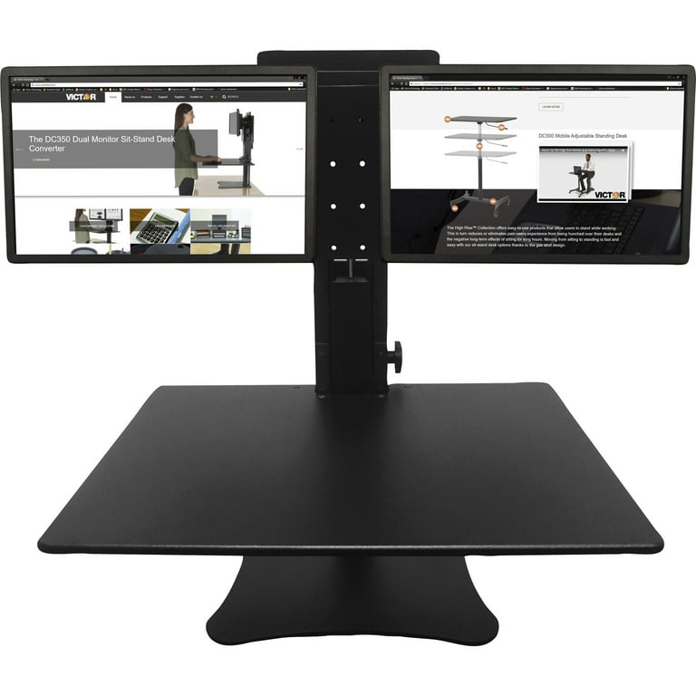 Victor Technology DC350 High Rise Dual Monitor Sit-Stand
