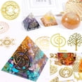 thumbnail image 4 of ✪ Pyramid Epoxy Resin Crafts Orgonite Stickers Effect Simulation Copper Orgonite, 4 of 9