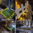 thumbnail image 4 of Tira De 30 Focos Led Solares Para Jardín Exteriores 8 Modos Negro, 4 of 5