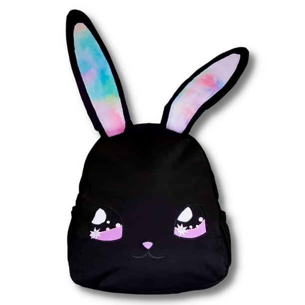 Mochila Bolso Forma Conejo Kawaii KIOKO Color Negro Grande Porta