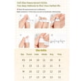 thumbnail image 6 of Handmade Press on Nails for Women - Medium Almond 3D Thick Acrylic Reusable Fake Nails with Designs Summer Floral Boho Funky Tropical Cute Nail-art Set 10pcs,blue-floral,M, 6 of 6