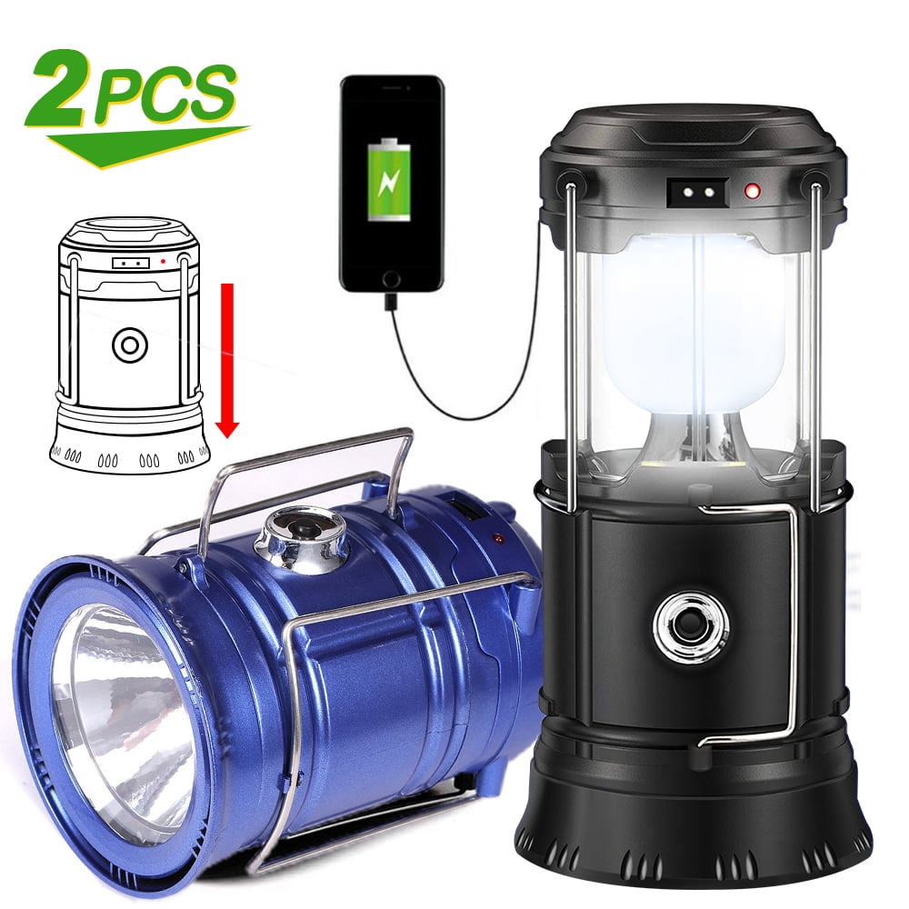 camping Lantern Rechargeable, Blukar Super Bright LED camping Lights Lamp -  7 Light Modes 60 LEDs Tent Light 10+ Hrs Runtime for