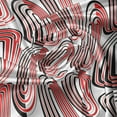 thumbnail image 5 of Ambesonne Modern Art Window Valance, Abstract Ellipse Curves, 54" X 12", Vermilion White, 5 of 5