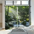 thumbnail image 4 of WNOOHIY Serene Forest Natural Landscape Light-filtering Window Curtains for Bedroom and Living Room, Set of 2 Panels, 4 of 8