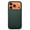 Green, variant on Lpalce for Apple iPhone 17 Pro Leather Case, Compatible with MagSafe and Camera Control Button, With Two Connection Points Slim Back Magnetic Phone Protection Cover 6.3" - Gray
