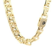 10K Gold Greek Tribal Chino Chain 22” 16mm