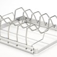 thumbnail image 6 of Wodtesl Foldable Stainless Steel Large Rib Rack Barbecue grill BBQ Rack 5 Slots, 6 of 11