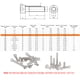 thumbnail image 2 of M6 DIN912-A2 Tornillo Allen Tornillos hexagonales Tornillos hexagonales Tornillo hexagonal M6 * 100 Irfora Tornillo, 2 of 7