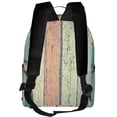 thumbnail image 3 of Lsque Hardwood Pattern Backpack – School Travel Canvas Daypack with Ergonomic Padded Straps, Multiple Compartments & Leather Handle, 3 of 5
