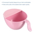 thumbnail image 4 of Cuenco para lavar arroz, colador de cocina de PP, colador, cesta de drenaje, coladores de lavado para limpieza de frutas y verduras, cesta de colador, color rosa, 4 of 6