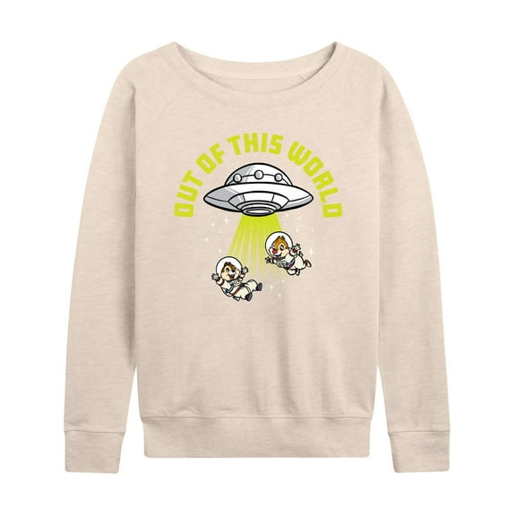 Mickey & Friends - UFO Out Of This World - Women's Lightweight French Terry Long Sleeve Shirt