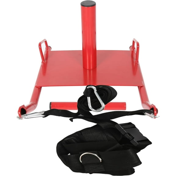 Power Speed Sled w/Harness&Padded Weighted Drag Sport Training Running Football Sled for Fitness Strength Training and Athletic Exercise