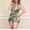 Green, variant on Babysbule Women Shorts Clearance Womens Fashion Leaf Stripe Print Halter Sling One-piece Shorts With Belt