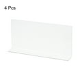 thumbnail image 3 of Unique Bargains L Type Shelf Dividers, PVC Clear Closet Shelf Separator 25 x 4 x 12cm 4pack, 3 of 5