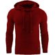 thumbnail image 1 of Xishao Sudadera con Capucha para Hombre, con Estampado Degradado, Ropa Deportiva para Diario, Básica, Informal, De Gran Tamaño, Gris Y Blanco Wine Red C M Wine Red C M Xishao ropa, 1 of 2